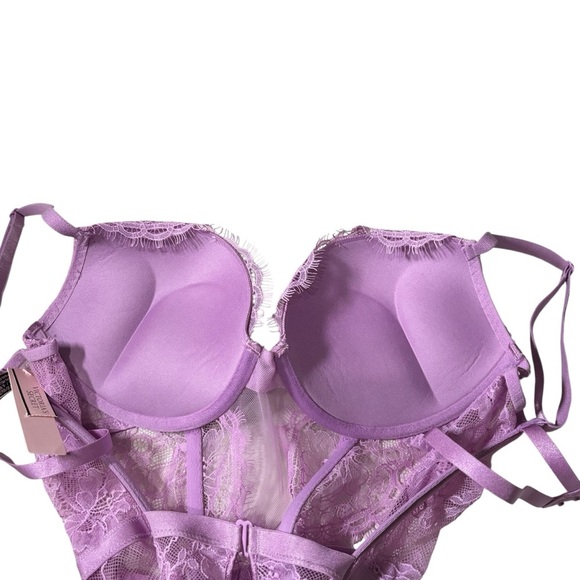 NWT Victoria's Secret Very Sexy Bombshell Lace Teddy Push Up Size Medium - Picture 8 of 15